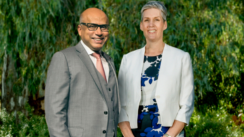 Photo of Sanjeev Gupta and Rebecca Knol