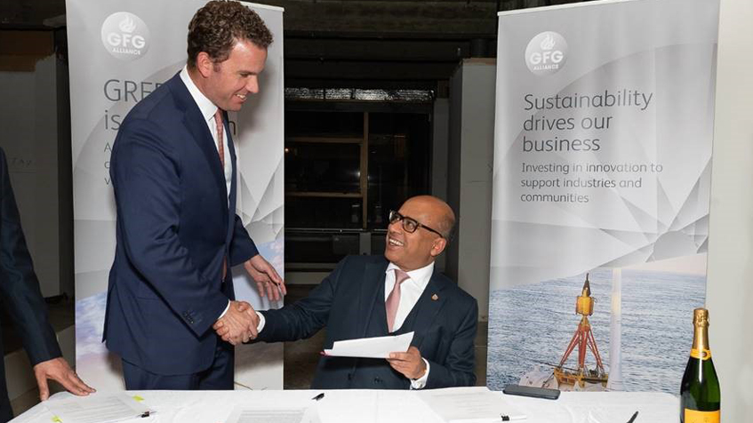 Photo of GFG North American Chief Investment Officer Grant Quasha and Executive Chairman Sanjeev Gupta